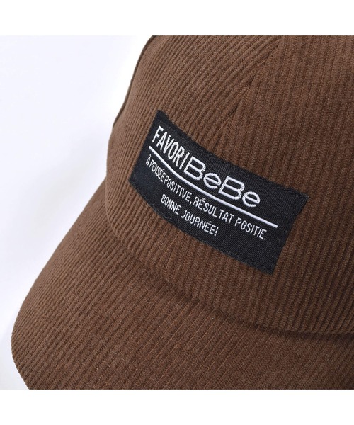 BeBe（ベベ）の「BeBe/コーデュロイ ネーム ロゴ 刺繍 キャップ (52~56cm)（キャップ・キッズ・ブラック/ブラウン・LARGE/MEDIUM）」の13枚目の写真