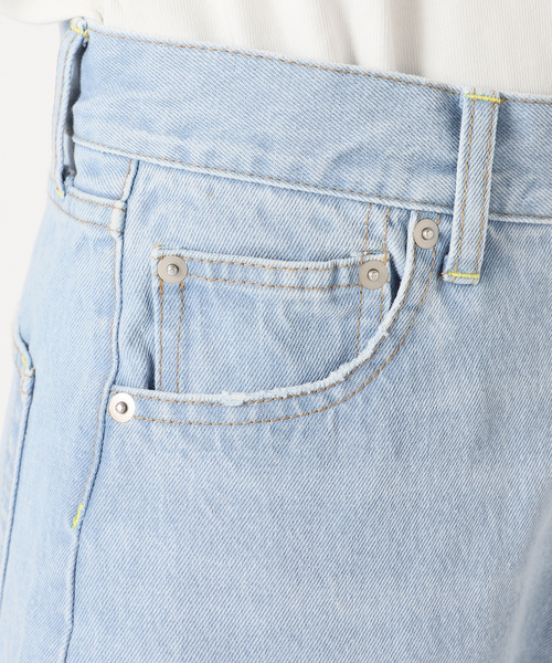 SLOBE citron.（スローブシトロン）の「SLOBE citron.ダメージデニム（デニムパンツ・レディース・サックスブルー・38/36）」の18枚目の写真