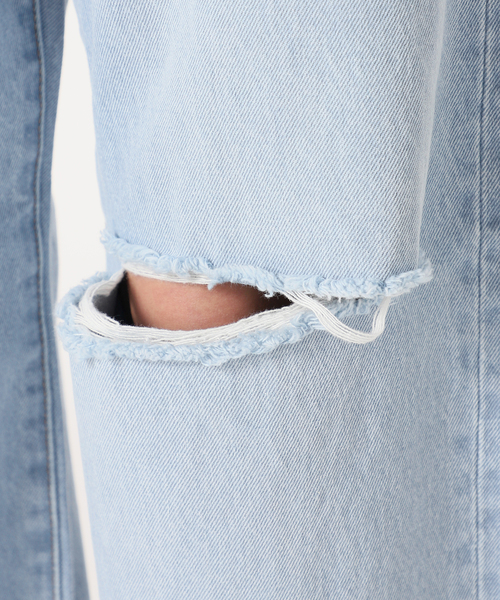 SLOBE citron.（スローブシトロン）の「SLOBE citron.ダメージデニム（デニムパンツ・レディース・サックスブルー・38/36）」の3枚目の写真