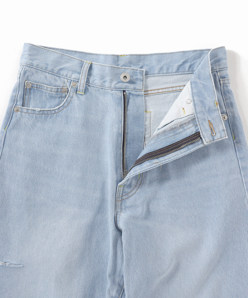 SLOBE citron.（スローブシトロン）の「SLOBE citron.ダメージデニム（デニムパンツ・レディース・サックスブルー・38/36）」の20枚目の写真