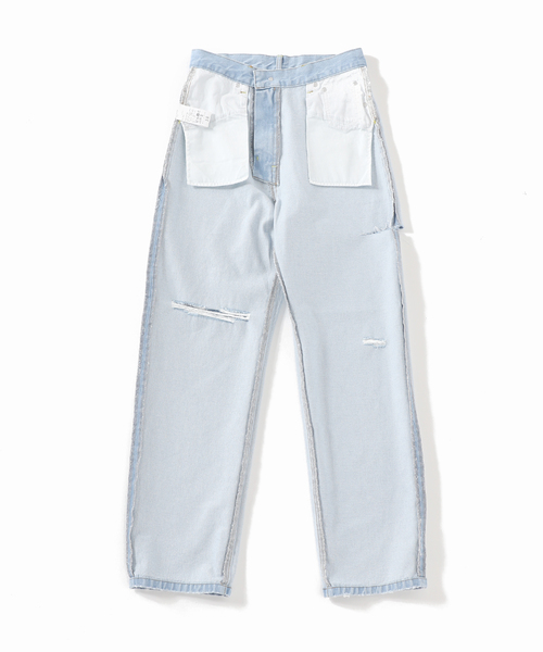 SLOBE citron.（スローブシトロン）の「SLOBE citron.ダメージデニム（デニムパンツ・レディース・サックスブルー・38/36）」の10枚目の写真