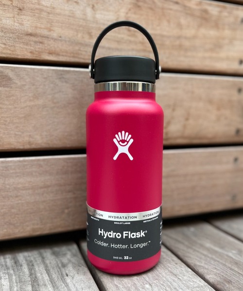 HYDRO FLASK(ハイドロフラスク)の「【Hydro Flask】HYDRATION 32oz WIDE MOUTH(水筒・メンズ・ホワイト/パープル/グレー/オリーブ/ピンク/オレンジ/ブルー/サックスブルー/ブラック/ライトオレンジ系/インディゴブルー/ターコイズブルー/ライトグリーン/チェリーピンク/レッド/ダークオレンジ/ライラック/スカイブルー/ダークグリーン/ワインレッド/セージグリーン/ライトピンク/ロイヤルブルー/チャコールグレー/ラベンダー/テラコッタ・FREE)」の21枚目の写真
