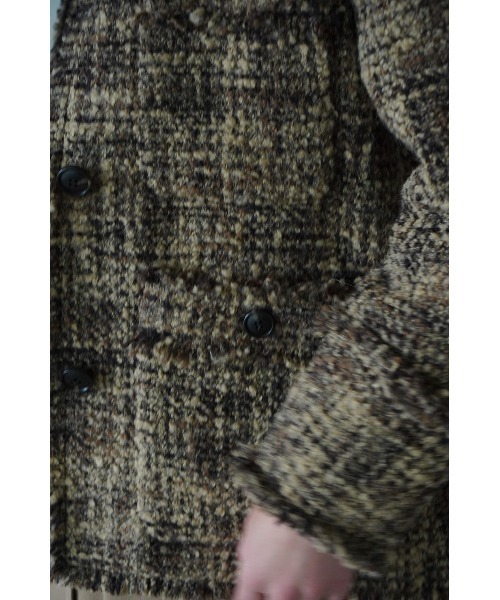 クラネ CLANE ノーカラー ツイード ジャケット CLANE - ノーカラー ツイード ジャケット - NO COLOR TWEED