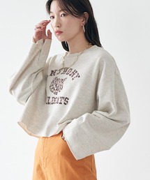 earth music&ecology | ミニ裏毛フロッキーロゴプルオーバー(Tシャツ/カットソー)