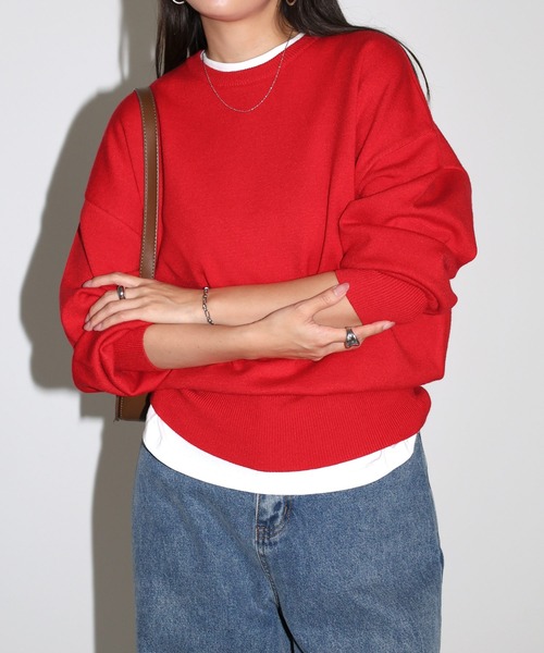 6341【美品】ブリーフィング　クルーネックニット　ボーダー　長袖　XL 6341【美品】ブリーフィング クルーネックニット ボーダー 長袖 XL