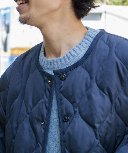 TAION（タイオン）の「【TAION/タイオン】GLOSTER別注 ミリタリーライナージャケット ノーカラーMA-1 M65（ノーカラージャケット・メンズ・ブラック/オリーブ/ネイビー・M/L/XL）」の13枚目の写真