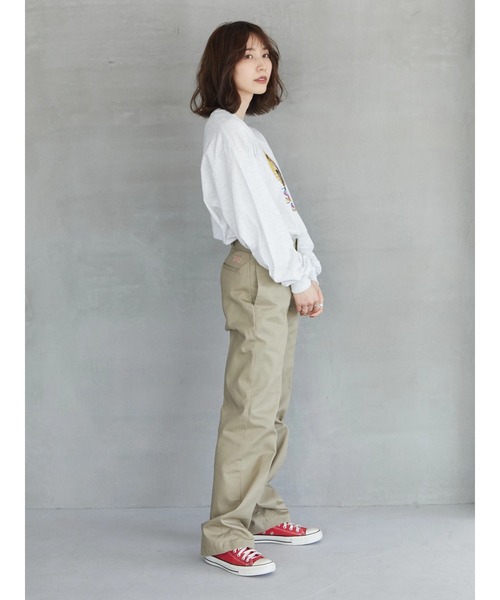 Green　Parks（グリーンパークス）の「【UNISEX】■STRANGER THINGS Upside Heroes（Tシャツ/カットソー・レディース・グレー・FREE）」の7枚目の写真