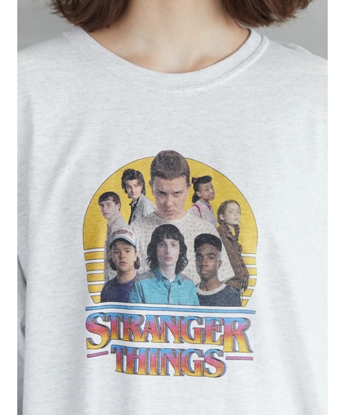 Green　Parks（グリーンパークス）の「【UNISEX】■STRANGER THINGS Upside Heroes（Tシャツ/カットソー・レディース・グレー・FREE）」の15枚目の写真