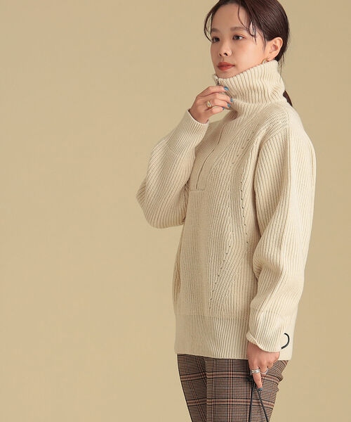 ray BEAMS ツイード ジップ ハーフコート Ray BEAMS（レイビームス）の「Ray BEAMS / ツイード ダブル