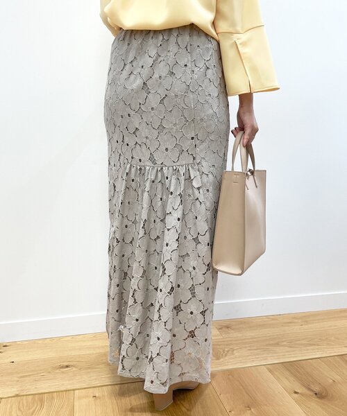 HARDY NOIRベルベットオパールフラワースカート　Opal lace 38 110050810FI0705001?$VS_1500$