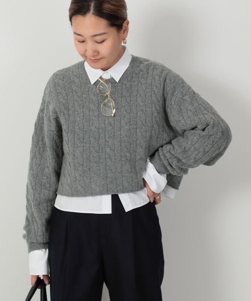 【専用】ドゥーズィエムクラス ★ ボンディング 丸襟 プルオーバー 黒 2022 / DEUXIEME CLASSE / Ladycoat Vネック プルオーバー /