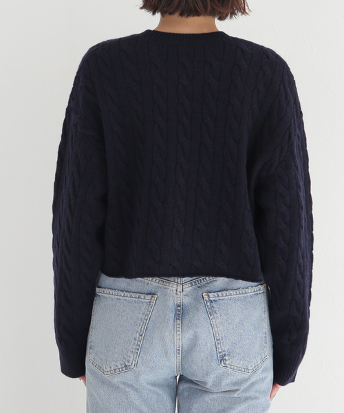 ドゥーズィエムクラス Design Sleeve Cropped プルオーバー Amazon.com: Unybwonn Women Cropped Rhinestone Denim Jacket