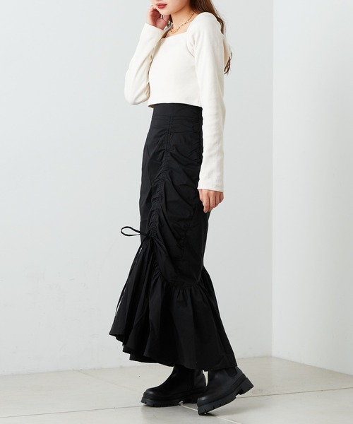 Chico（チコ）の「【2022AW】ドロストマーメイドスカート（スカート・レディース・ブラック/ベージュ/グレー・FREE）」の8枚目の写真