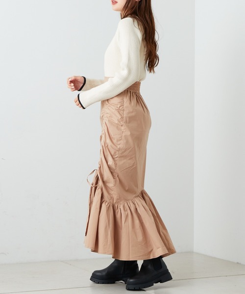 Chico（チコ）の「【2022AW】ドロストマーメイドスカート（スカート・レディース・ブラック/ベージュ/グレー・FREE）」の20枚目の写真