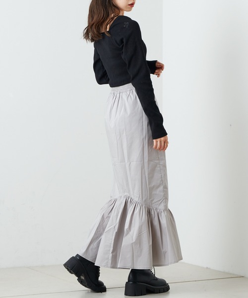 Chico（チコ）の「【2022AW】ドロストマーメイドスカート（スカート・レディース・ブラック/ベージュ/グレー・FREE）」の14枚目の写真