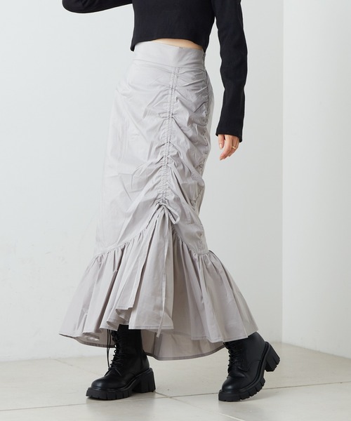 Chico（チコ）の「【2022AW】ドロストマーメイドスカート（スカート・レディース・ブラック/ベージュ/グレー・FREE）」の10枚目の写真