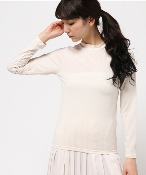 OUTLET（アウトレット）の「【Discoat】TRベアハイネックL/S（Tシャツ/カットソー・レディース・ダークグレー/ネイビー/ブラック系その他/マスタード/アイボリー・FREE）」の3枚目の写真