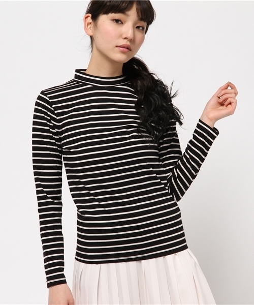 OUTLET（アウトレット）の「【Discoat】TRベアハイネックL/S（Tシャツ/カットソー・レディース・ダークグレー/ネイビー/ブラック系その他/マスタード/アイボリー・FREE）」の2枚目の写真