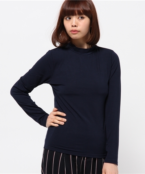 OUTLET（アウトレット）の「【Discoat】TRベアハイネックL/S（Tシャツ/カットソー・レディース・ダークグレー/ネイビー/ブラック系その他/マスタード/アイボリー・FREE）」の4枚目の写真