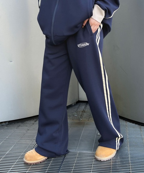 sedacle（セダクル）の「サイドダブルライントラックパンツ【SETUP着用可能】（その他パンツ・メンズ・カーキ/ブラック/アイボリー/ネイビー・MEDIUM/LARGE）」の4枚目の写真