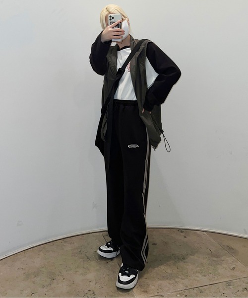 sedacle（セダクル）の「サイドダブルライントラックパンツ【SETUP着用可能】（その他パンツ・メンズ・カーキ/ブラック/アイボリー/ネイビー・MEDIUM/LARGE）」の20枚目の写真