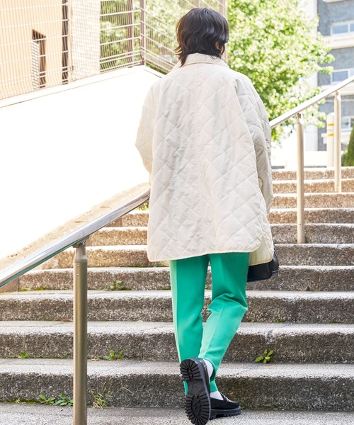 ジャケット・アウター collarless cocoon jacket 03 LESLIE OVERSIZED BLOUSON / RECYCLE TW TROPICAL - C12