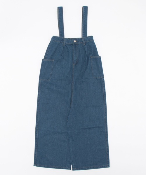 Grandeir（グランディール）の「ゆるデニムワイドサロペット（サロペット/オーバーオール・レディース・インディゴブルー・M/L/XXL/XL）」の13枚目の写真