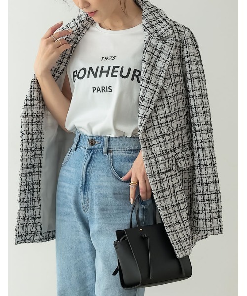 Re:EDIT（リエディ）の「MIXツイードダブルテーラードジャケット