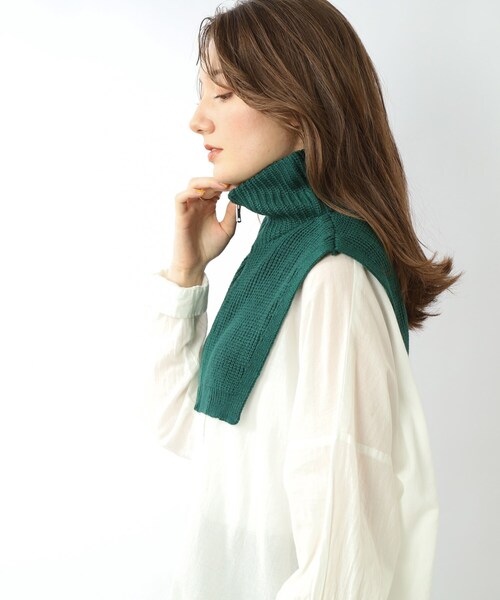 SHOO・LA・RUE（シューラルー）の「◆【いつものコーデにプラスして◎】ニットネックウォーマー（ネックウォーマー/スヌード・レディース・アイボリー/グリーン/グレー/ブラック・00）」の20枚目の写真