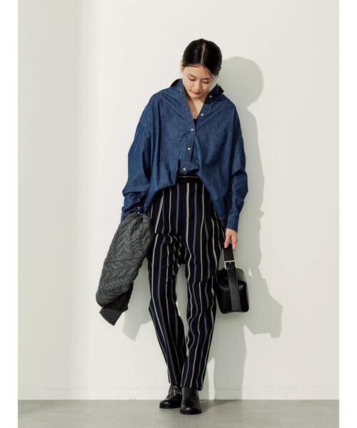 AMERICAN HOLIC(アメリカンホリック)の「ドロップショルダーデニムシャツ(シャツ/ブラウス・レディース・インディゴブルー・M/L)」の9枚目の写真