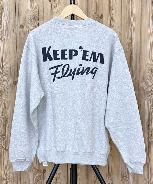 AVIREX（アヴィレックス）の「クラシックスウェット-KEEP-EM FLYING（スウェット・メンズ・ブラック/ライトグレー/ネイビー・XL/XXL/L/M）」の6枚目の写真