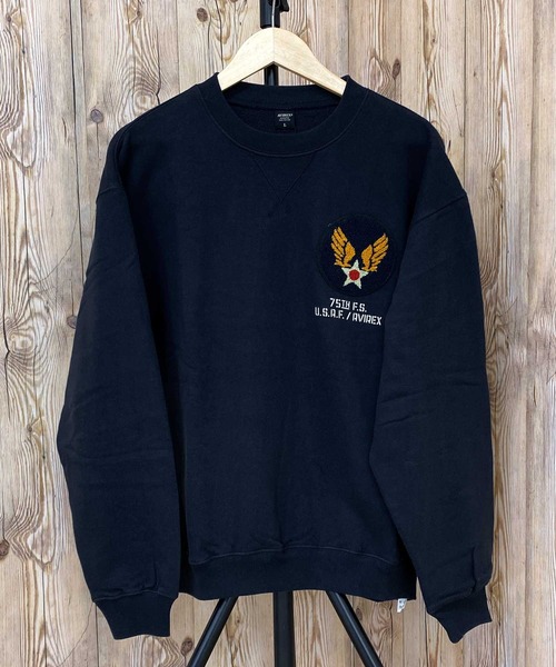 AVIREX（アヴィレックス）の「クラシックスウェット-KEEP-EM FLYING（スウェット・メンズ・ブラック/ライトグレー/ネイビー・XL/XXL/L/M）」の5枚目の写真