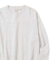 フロント切替 ビッグシルエット ロングスリーブフットボールTシャツ