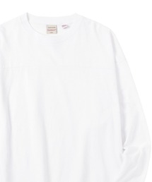 フロント切替 ビッグシルエット ロングスリーブフットボールTシャツ