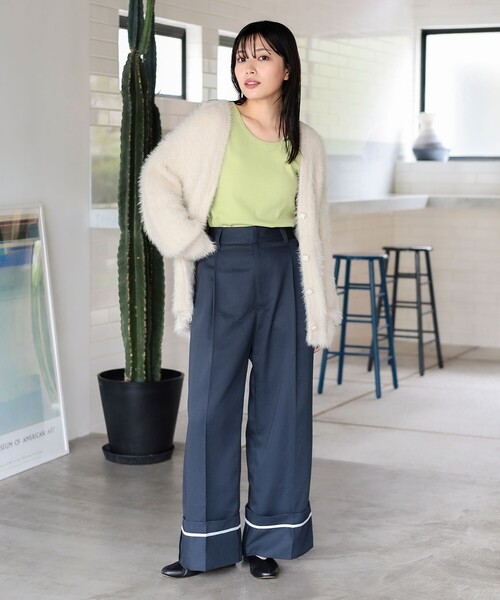 ビームス　beams letroyes 　未使用　カーディガン 新色追加】フェザーヤーン カーディガン（ウォッシャブル