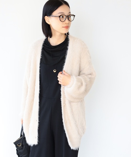 BEAMS HEART（ビームスハート）の「フェザーヤーン カーディガン（ウォッシャブル）（カーディガン/ボレロ・レディース・ホワイト系その他5/ブラウン系その他4/グリーン/ブルー系その他/グレー/ピンク/チャコールグレー・FREE）」の19枚目の写真