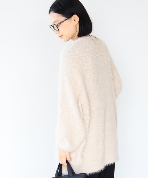 BEAMS HEART（ビームスハート）の「フェザーヤーン カーディガン（ウォッシャブル）（カーディガン/ボレロ・レディース・ホワイト系その他5/ブラウン系その他4/グリーン/ブルー系その他/グレー/ピンク/チャコールグレー・FREE）」の18枚目の写真