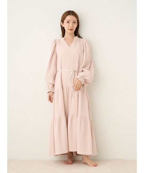 スナイデル　ルームウェア　ワンピース　新品 SNIDEL HOME（スナイデルホーム）の「トリプルガーゼワンピース