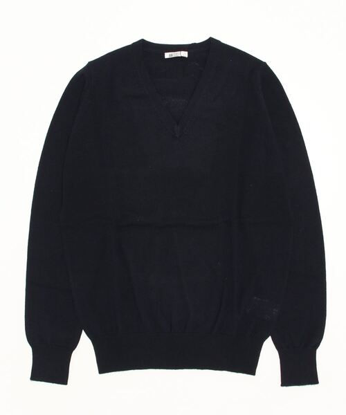 SUIT SELECT（スーツセレクト）の「【ニットアンサンブル】キャッシュウール　Vネックセーター（ニット/セーター・メンズ・ネイビー/ブラック/チャコールグレー・L/M/S/LL）」の6枚目の写真