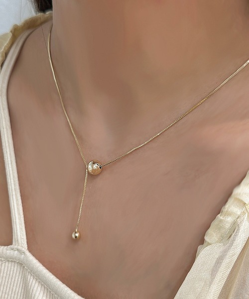 apres jour clair×ARIAZ】Y字ロングネックレス（ネックレス