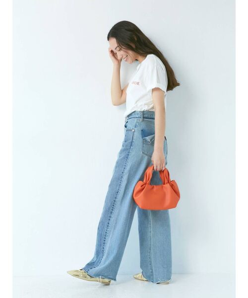 Ungrid（アングリッド）の「ウエストリメイクカットオフルーズデニム（デニムパンツ・レディース・ブルー・24inch/25inch/26inch）」の14枚目の写真