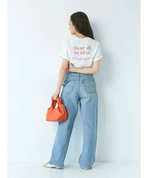 Ungrid（アングリッド）の「ウエストリメイクカットオフルーズデニム（デニムパンツ・レディース・ブルー・24inch/25inch/26inch）」の15枚目の写真