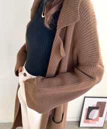 ロングニットテーラーガウン