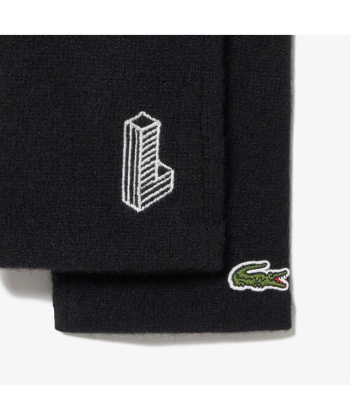 LACOSTE(ラコステ)の「ラムウールジャージニットロゴステッチグローブ(手袋・メンズ・ブラック/グレー/ベージュ・FREE)」の7枚目の写真