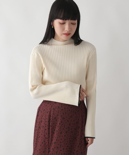 LOWRYS FARM(ローリーズファーム)の「ハイショクフレアスリーブロングスリーブ 176594(ニット/セーター・レディース・アイボリー/ホワイト/ブラック/グレー・FREE)」の10枚目の写真