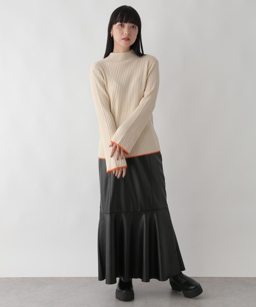 LOWRYS FARM(ローリーズファーム)の「ハイショクフレアスリーブロングスリーブ 176594(ニット/セーター・レディース・アイボリー/ホワイト/ブラック/グレー・FREE)」の8枚目の写真