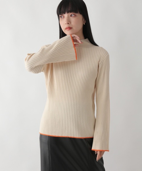 LOWRYS FARM(ローリーズファーム)の「ハイショクフレアスリーブロングスリーブ 176594(ニット/セーター・レディース・アイボリー/ホワイト/ブラック/グレー・FREE)」の21枚目の写真