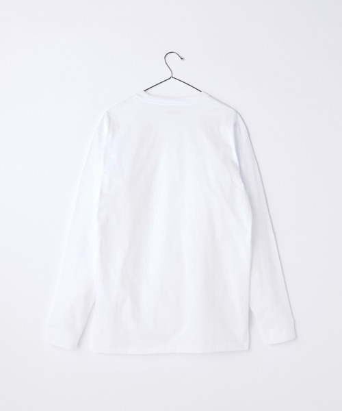 Carhartt WIP(カーハートダブリューアイピー)の「CARHARTT WIP L/S CHASE T-SHIRT カーハート ワークインプログレス チェイス ワンポイント ロンT(Tシャツ/カットソー・メンズ・ブラック/グレー系1/ホワイト/ネイビー/ホワイト系1・MEDIUM/X-SMALL/LARGE/SMALL/X-LARGE/XX-LARGE)」の7枚目の写真