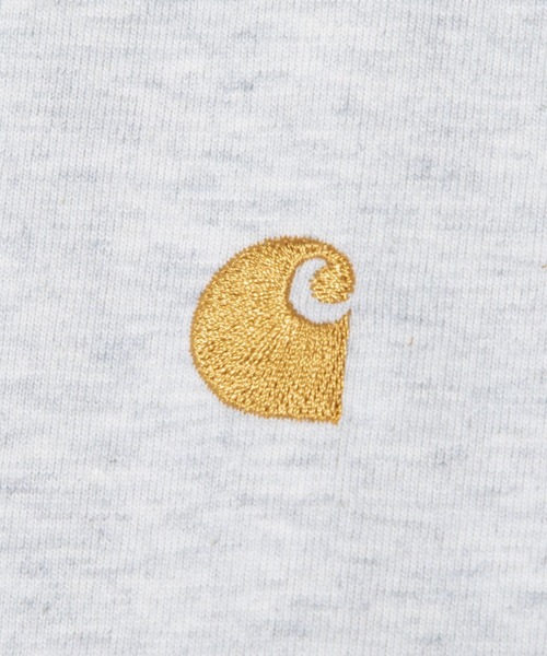 Carhartt WIP(カーハートダブリューアイピー)の「CARHARTT WIP L/S CHASE T-SHIRT カーハート ワークインプログレス チェイス ワンポイント ロンT(Tシャツ/カットソー・メンズ・ブラック/グレー系1/ホワイト/ネイビー/ホワイト系1・MEDIUM/X-SMALL/LARGE/SMALL/X-LARGE/XX-LARGE)」の21枚目の写真