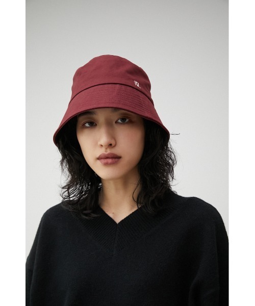 AZUL by moussy(アズールバイマウジー)の「MONOGRAM LOGO BUCKET HAT/モノグラムロゴバケットハット(キャップ・レディース・ブラック/アイボリー/マジェンタ・FREE)」の20枚目の写真